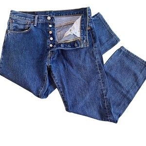 Levi’s 501 Classic Button Fly Denim Jeans 32 X 29 Western Cowboy Rugged (short)